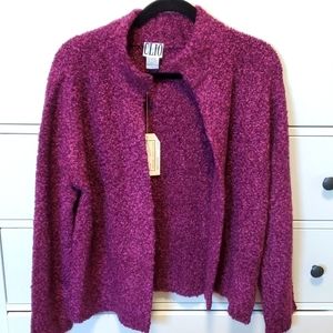 Clio purple knitted cardigan sweater